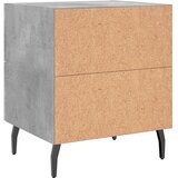  Noćni ormarići 2 kom boja betona 40x35x47,5cm konstruirano drvo | shoptok.hr