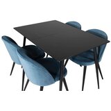 Venture Home Silar rastezljivi pravokutni blagovaonski stol 120 &amp;times; 80 cm, crni Slike