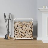  Stalak za drva bijela 60x28x65 cm hladno valjani čelik | shoptok.hr