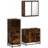  3-dijelni set kupaonskog namještaja boja hrasta drveni | shoptok.hr