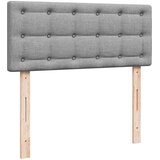 vidaXL Otomanska postelja z vzmetnico siv 120x190 cm blago | Shoptok.si