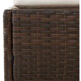  Vrtna postelja rjava 110x200 cm poli ratan, (20764815) | Shoptok.si