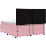  Boxspring krevet s madracem Ružičasta 140 x 190 cm Baršun | shoptok.hr