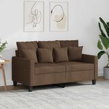 vidaXL Dvosjed od tkanine smeđi 120 cm Cene