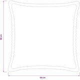  Presvlaka za jastuk 6 kom. HOUTEN Sivosmeđa 50 x 50 cm Kord - Sivosmeđa 50 x 50 cm 6 Slike