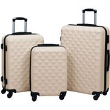 vidaXL 3-dijelni set čvrstih kovčega zlatni abs | shoptok.hr