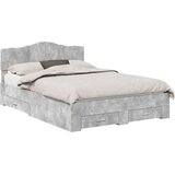  Konstrukcija postelje z vzglavjem Betonsko siva 140 x 200 cm, (5000102556) | Shoptok.si