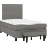  box spring s madracem tamnosivi 120 x 190 cm tkanina | shoptok.hr