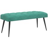  Klupa s gumbastim tkanjem Tirkizna 110 x 40 x 46 cm Bar&amp;scaron;un Slike