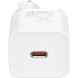 Baseus Super Si brzi punjač adapter, 1C, 25W, USB-C-USB-C 1 m kabel, bijeli | shoptok.hr