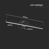  LED osvetljenje za kupatilo za ogledalo LED/10W/230V 3000K IP65 crno | Eponuda.com