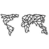 Bystag Stenska kovinska dekoracija Map Of The World Clear, 85 x 170 cm Cene