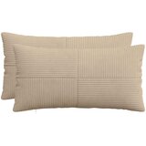  Presvlaka za jastuk 2 pcs ALMELO Sivosmeđa 40 x 70 cm Kord | shoptok.hr