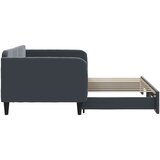  Dnevni krevet s pomoćnim ležajem bez madraca tamno siva 90x190 cm | shoptok.hr