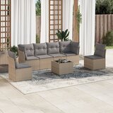 vidaXL 7-dijelni set vrtnih sofa od poliratana s jastucima bež | shoptok.hr