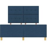  Krevetna konstrukcija s uzglavljem Plava 140 x 190 cm tkanina | Eponuda.com