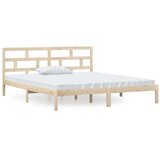  Okvir za krevet od masivnog drva 135 x 190 cm bračni | Eponuda.com