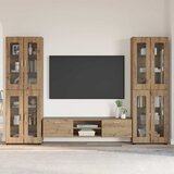  Set TV komoda FLORIN 3 kom. Umjetnički hrast Konstruirano drvo | shoptok.hr