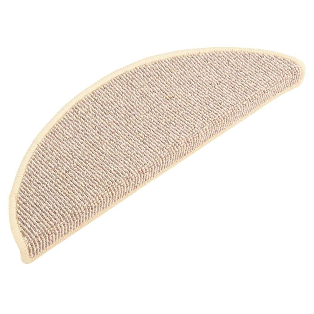vidaXL Tepisi za stepenice 15 kom bijelo-smeđi 65 x 21 x 4 cm | shoptok.hr