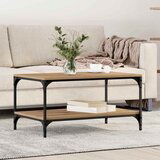 vidaXL Klubska miza artisan hrast 80 x 50 x 40 cm Konstruiran les Cene