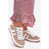 Boto Women's Sports Shoes Sneakers Made Of Eco Leather Dark Beige Ravina | Shoptok.si