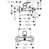 Hansgrohe Baterija za kadu HANSGROHE LOGIS (71400000) | ePonuda.com