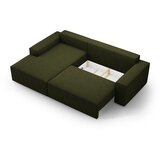 Micadoni Tamno zelena sklopiva kutna garnitura od bouclé tkanine (s lijevim kutom) Jodie – Home | shoptok.hr