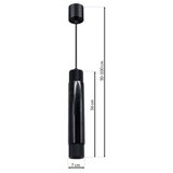  Luster na sajli MARBLE 1xGU10/8W/230V crna | Eponuda.com