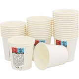 vidaXL Papirnate skodelice za kavo 1000 kosov 4oz 100ml Bela | Shoptok.si