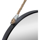  ATMOSPHERA VISEĆE OGLEDALO EDEN 55X1,4CM MDF/STAKLO CRNO | shoptok.hr