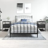  Noćni ormarići 2 kom crni 40 x 42 x 56 cm od konstruiranog drva | Eponuda.com