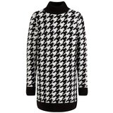 WE Fashion Obleka črna / bela | Shoptok.si