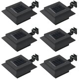 vidaXL Vrtne solarne svjetiljke 6 kom LED kvadratne 12 cm crne cijene