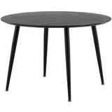 Venture Home Dipp okrugli blagovaonski stol ⌀115 cm, crni | shoptok.hr