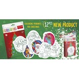 Christmas tree hangers coloring page | Shoptok.si