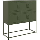Maison Chic Komoda - Predalnik olivno zelena 100,5x39x107 cm jeklo, (21715697) Cene