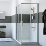 classics 2 tuš kabina 90x90 četvrtasta prozirno antiplak staklo silver profil H=2000