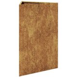 vidaXL Vrtna sadilica trokutasta 50 x 43 x 75 cm od čelika COR-TEN | shoptok.hr