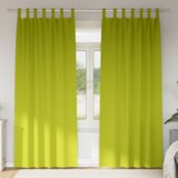 vidaXL Zavjese 2 pcs Jabukova zelena 260 x 140 cm Poliester | shoptok.hr