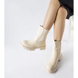 Gemre Beige insulated classic ankle boots Pleasanton | Shoptok.si