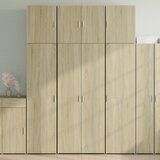  Visoka komoda boja hrasta 80x42,5x249 cm od konstruiranog drva | shoptok.hr