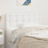  Uzglavlje bijelo 80 x 5 x 78/88 cm od umjetne kože | shoptok.hr