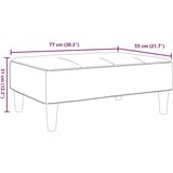 vidaXL Stolček za noge črn 77x55x31 cm blago | Shoptok.si