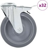 vidaXL Okretni kotačići s otvorom za vijak 32 kom 125 mm - 32 | shoptok.hr