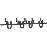 vidaXL Komplet opreme za drsna vrata 183 cm jeklo črne barve | Shoptok.si