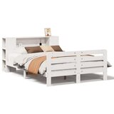vidaXL Posteljni okvir brez vzmetnice bel 140x200 cm trdna borovina | Shoptok.si