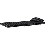  Jastuci za stolicu Adirondack 2 kom crni karirani od tkanine | shoptok.hr