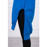 Kesi Insulated sweatshirt with side slits purple blue Cene