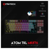 Fantech Tastatura USB MK876 RGB Atom TKL (Blue switch) US crna | ePonuda.com