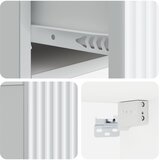  Noćni ormarić za montažu na zid 2 pcs Bijela 49 x 34,5 x 20 cm | Eponuda.ba